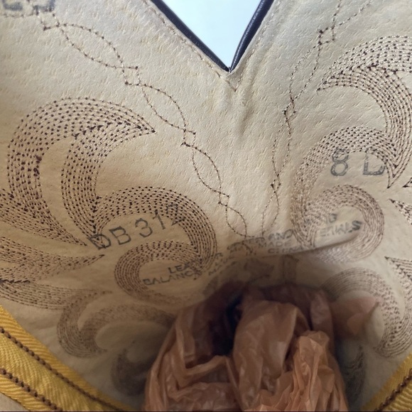 Men's Durango Brown Leather Steel Toe Western Cowboy Work Boots Size 8 D - Picture 11 of 15